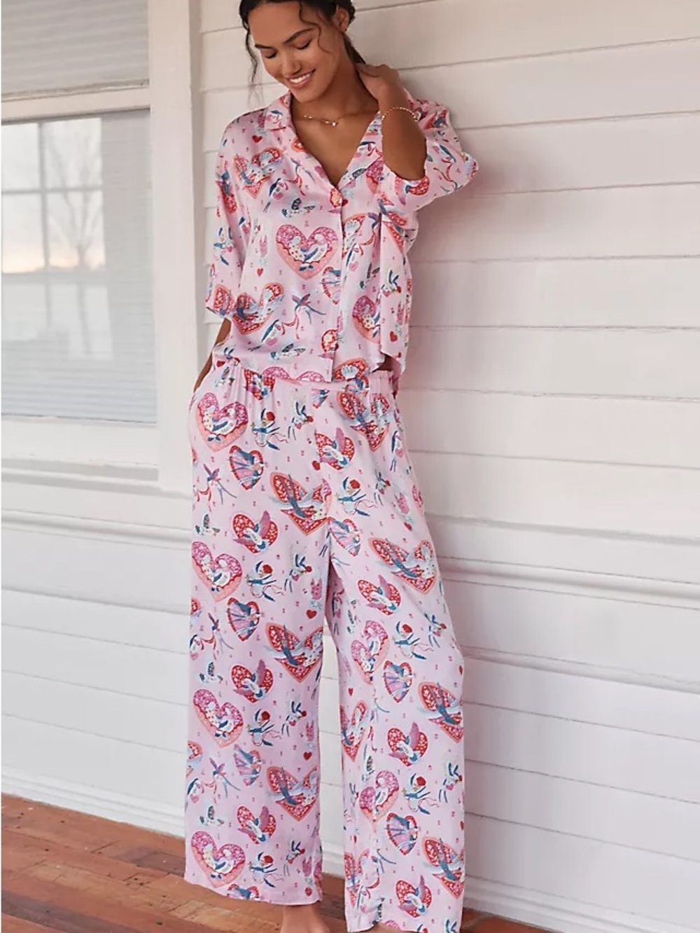 Swooning Sparrows Printfresh Pajama Set size 5X